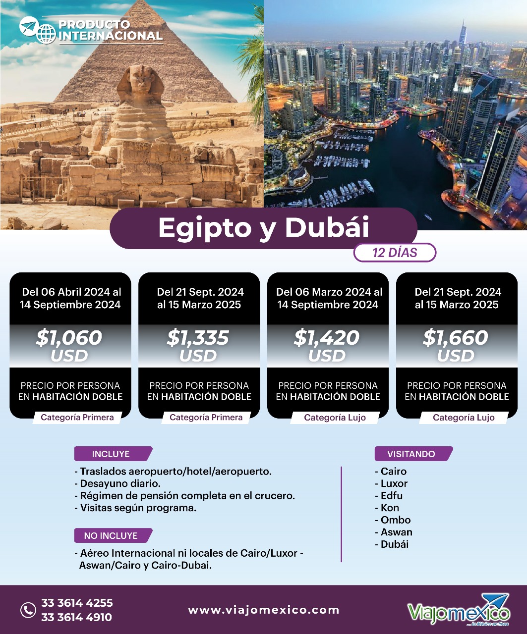 Egipto y Dubai