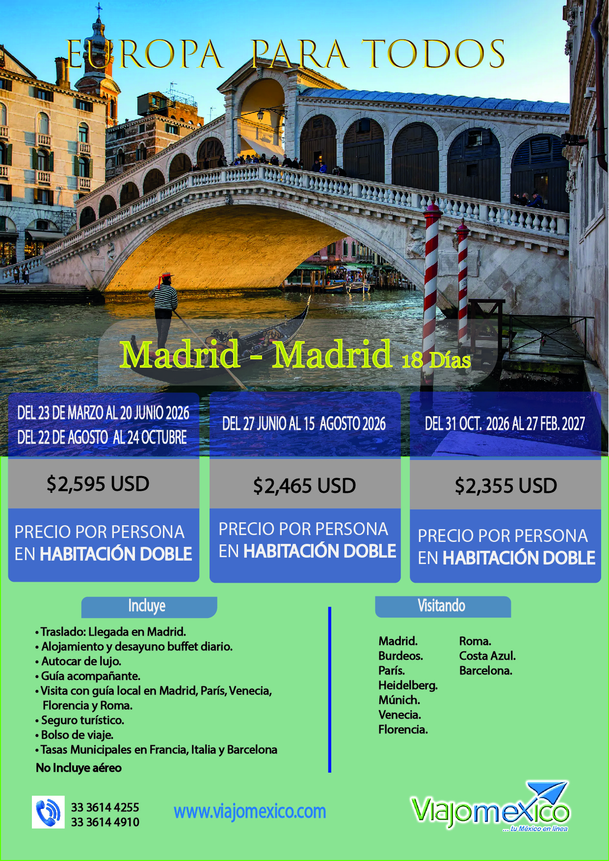 Europa Para Todos 18 Días Mad-Mad