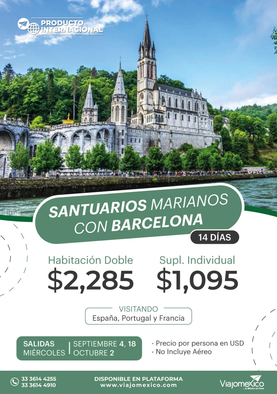 SANTUARIOS MARIANOS CON BARCELONA 14 días