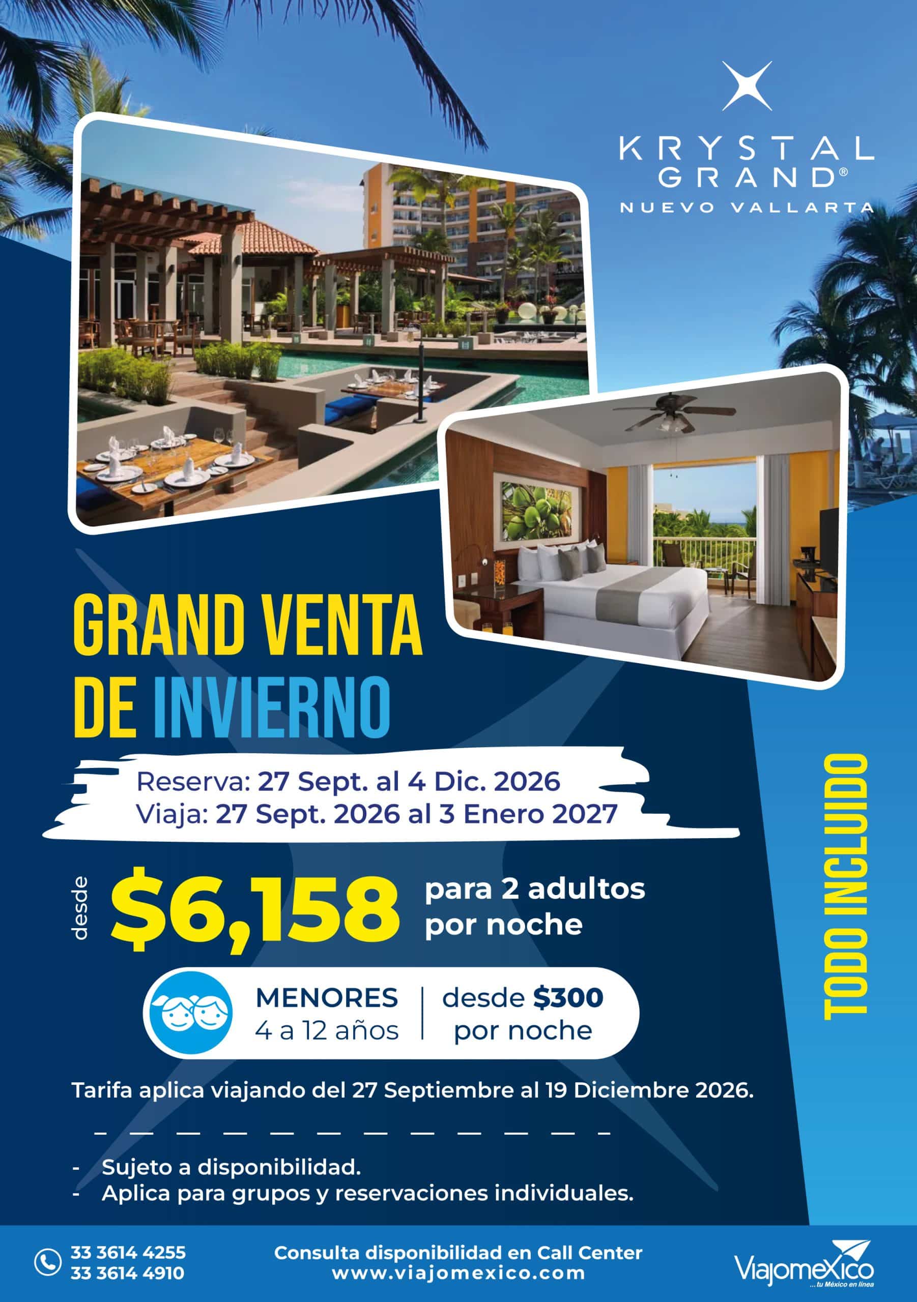 Krystal Grand Nuevo Vallarta 4 Dic 26